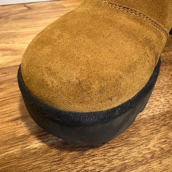 Fly London Tan Suede Chunky Heeled Chelsea Boots - Picture 11 of 11